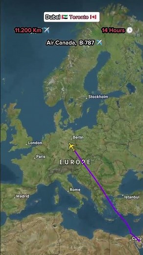 Dubai – Toronto 🇨🇦 | The Main Flight Between the UAE and Canada ✈️🌍