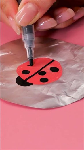 🎨 Easy DIY Ladybug Toy for Kids #kidscraft