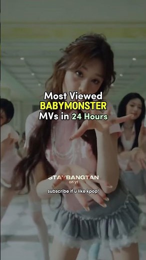 Most viewed Babymonster Mvs in 24 hours #babymonster #staybangtan