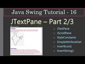 JTextPane StyleConstants & SimpleAttributeSet Part 2/3 | Java Swing Tutorial #16