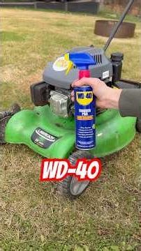 😳 WD-40 through the intake of a running engine! #wd40 #lawnmower #mower