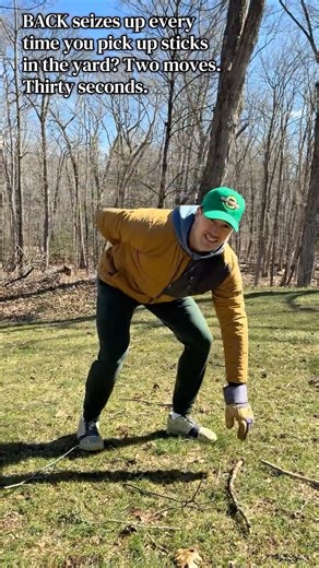 Back Seizes Up When You Bend Over in the Yard? Two Moves Fix It.