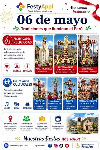 ✨ 06 de mayo: Tradiciones que iluminan el Perú 🇵🇪