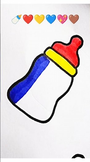 🍼❤️💛💙💖🤎satisfying creative painting#painting#coloring#viral#shorts#art#shortvideo#india#asrm#colors