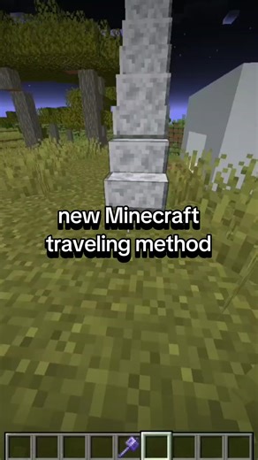 i made nee minecraft traveling method😂 #minecraft #memestiktok #traveling #newtrend #minecraftmovie