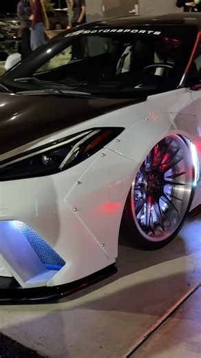 Widebody C8 .. 🔥 #c8 #c8corvette #modified #bagged #carshorts #socal #7eleven