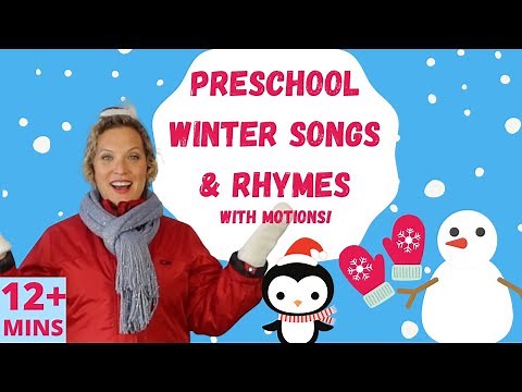 Preschool Winter Songs and Rhymes | Snowman, Penguin and Mitten Songs for Kids | Miss Nina
