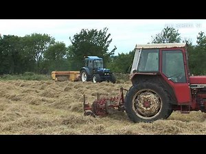 Old School Hay - International 484 with New Holland 7740 and 940 baler