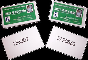 Digit Span Cards