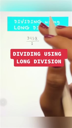 Dividing using Long Division #longdivision #math #mathtutor #teachersoftiktok #fyp