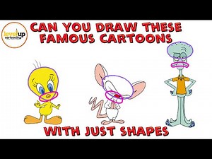 Can You Draw These Famous Cartoons With Just Shapes?