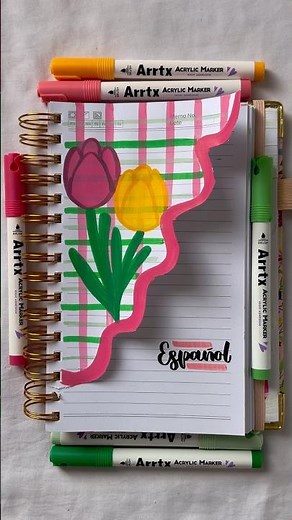 Cover page idea for Spanish class 🌷✨