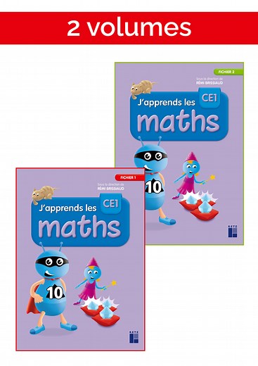 J'apprends les maths CE1 - Fichier en 2 volumes Fichier de l'élève en 2 volumes   mémo   matériel - Ouvrage papier | Éditions Retz