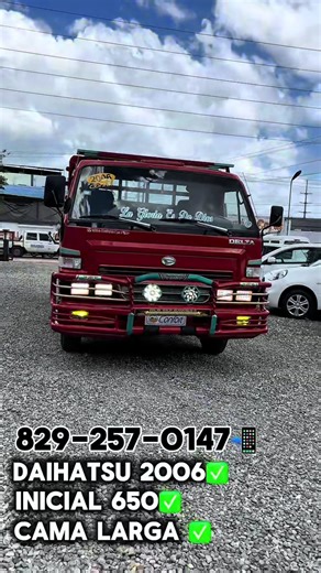 Camión Daihatsu, cama larga, año 2006🚛💸 ORIGINAL ✅ Inicial 650 mil✅ Financiamiento Disponible 💰taza 1,8% Av. chalés de Gaulle, esquina las Av. 9na próximo al Puente Juan Carlos, Santo Domingo este. 📍 8292570147 📞 #viralreeĺs #daihatsudelta #transporte #plataformas #toyota 14b camioneros camion