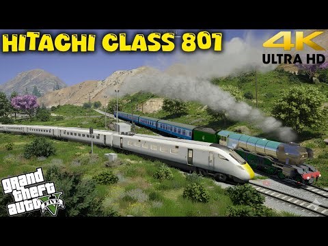 Hitachi Super Express Class 801 vs Flying Scotsman in GTA V | Epic Train Journey & Surprises