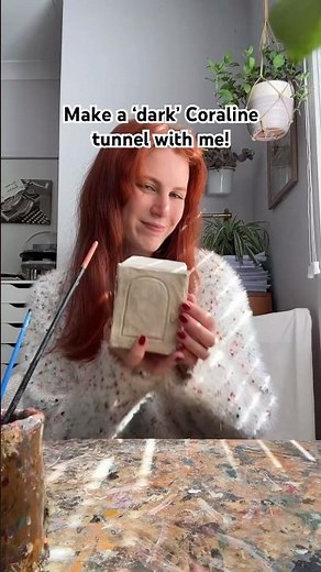 Excerpt from my recent Coraline tunnel tutorial! The dark Coraline tunnel 🩶 #halloween #coraline