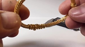 Ancient Greek Style Handmade Knitted Bracelet in 18 K Solid Yellow Gold - Etsy
