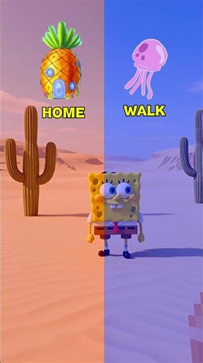 🏠 Home or Walk🪼 #spongebob #shorts #funny