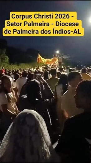 Traditional Corpus Christi procession in Palmeira dos Índios, AL