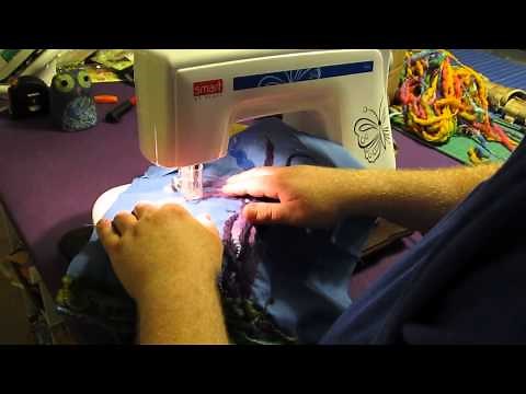 Pete and His new Pfaff felting machine.