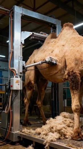 This is how you get a summer camel! 😂 #animals