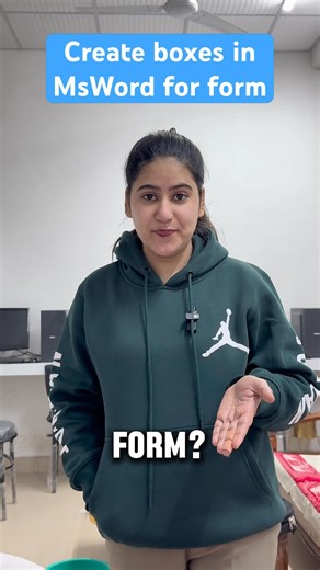 ✅ Create Boxes in MsWord for Form #share #trending #share #viral #explore #page #msword #form #like