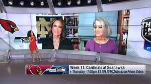 13K views · 65 reactions | Continuing to break barriers as two of the most powerful women in sports  Hannah Storm and Andrea Kremer joined MJ Acosta-Ruiz ahead of calling #TNF! : #AZvsSEA -- THURSDAY (7:30pm ET) on NFLN/FOX/PRIME VIDEO | NFL Network | Facebook