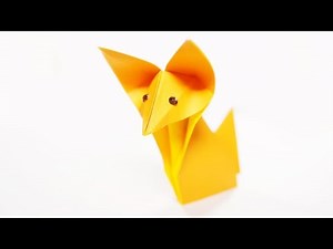 Origami Fox - Paper Folding / Papier Falten / 종이접기 - Paper Crafts 1101 おりがみ