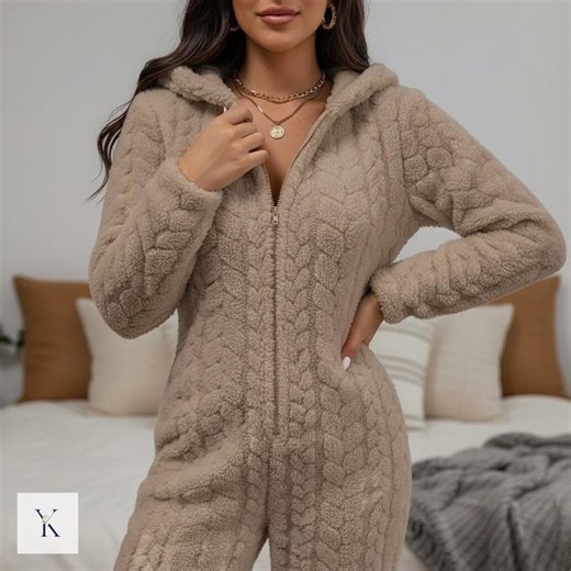Combinaison pyjama en peluche pour femme - Etsy France