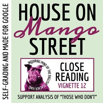House on Mango Street Novel Analysis Worksheet & Key | Those Who Don't | Digital
