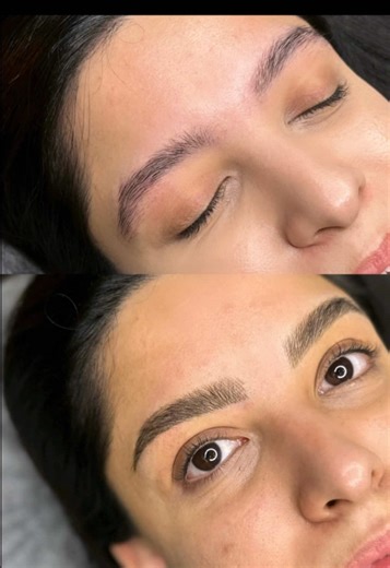 Enhance your beauty, frame your face - Ushma London’s 3D Microblading does both, naturally✨ #UshnaLondon #BrowsByUshna {microblading, semi permanent makeup, brow trends, eyebrows, fashion, thick brows}