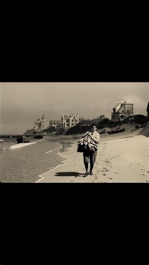 Remontons le temps ⌛️ Audresselles vers 1900.Retour de pêche 🐟⚓️. IA vidéo. #cotedopale #pêche