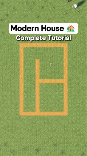 Minecraft Starter Modern House Tutorial (Ep.118)