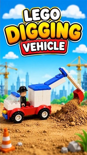 DIY Lego Digging Vehicle: Step by Step Build & ASMR #asmr #DIY #lego #BuildingBlocks #asmrvideo