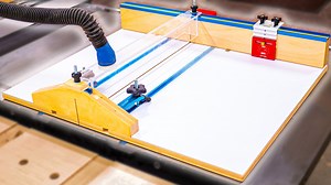 How To Build A Table Saw Cross Cut Sled with Stop Block & Dust Collection — Crafted Workshop