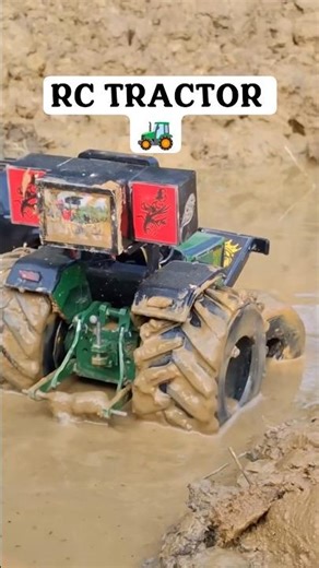 RC TRACTOR IN MUD TEST💥☠️#rccar #shortsvideo