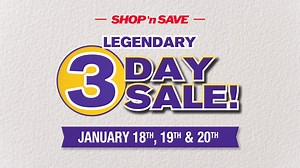 1.3K views · 34 reactions | Mark your calendars because The SHOP ‘n SAVE Legendary 3 Day Sale is coming back and it’s better than ever! On Jan. 18th, Jan. 19th and Jan. 20th, you will find legendary savings on items like 80% Lean Ground Beef just $1.88/lb, Margherita Hard Salami or Sandwich Pepperoni at $3.99/lb, and Dole Premium Bananas only .39¢/lb. Check it out here: www.shopnsavefood.com/circulars/select_a_store/ | SHOP 'n SAVE | Facebook