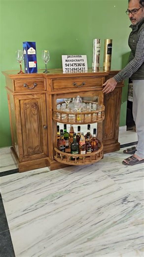 Wooden Bar Cabinet | Available on IndiaMART