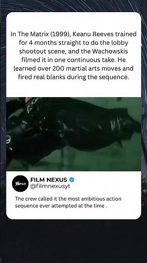 The Matrix (1999) lobby shootout iconic scene