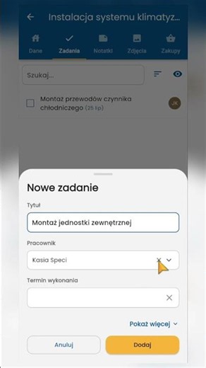 Mobilny Speci w minutę – utwórz kompletne zlecenie