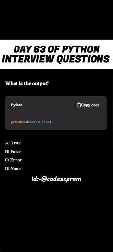 Day 63 | Python Interview prep | Tricky question #shorts #shortvideo #ytshorts #effectking #trending