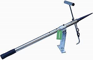 34.5In Heavy-Duty Manhole Cover Lifter - All-in-One Lever Hook for Construction Sites, Repairs, Inspections, and Home Use, Effortlessly Lift Old or Stuck Manhole Covers