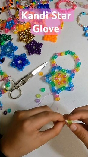 Kandi Star Glove Tutorial | Beaded Glove with Star Design