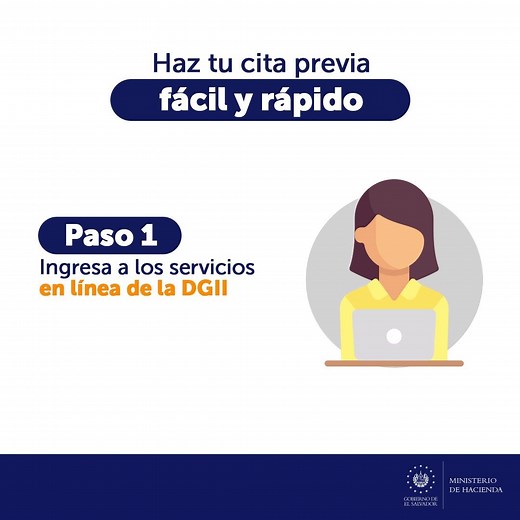 7.8K views · 77 reactions | Ingresa a los servicios en línea de la DGII y haz tu cita previa para realizar tus trámites de forma ágil y evitar aglomeraciones. ▶️Verifica los servicios que requieren cita previa en el siguiente enlace: https://www.mh.gob.sv/downloads/pdf/700-DGII-AV-2020-22318.pdf | Ministerio de Hacienda | Facebook