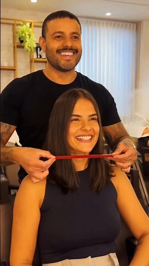 SHE ACTUALLY DID IT! 😱 Long to Short Bob Haircut ✂️✨