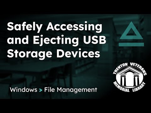 Safely Accessing and Ejecting USB Storage Devices