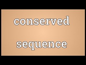 Conserved sequence Meaning