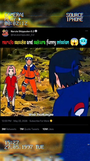 naruto sasuke and sakura funny mission #kushina #minato #boruto #hinata #naruto #uzumaki #himawari
