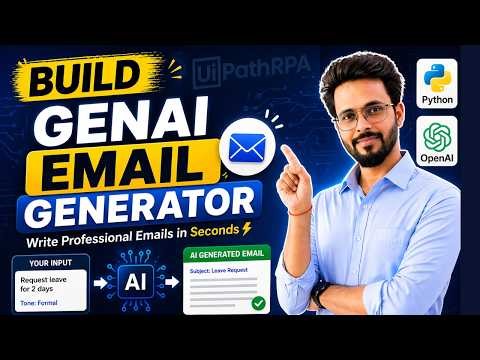 👉 Build GenAI Email Generator Project (Step-by-Step) | Python + OpenAI