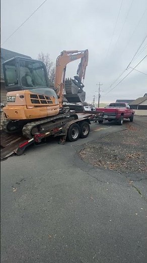 12 valve Cummins mini excavator load!